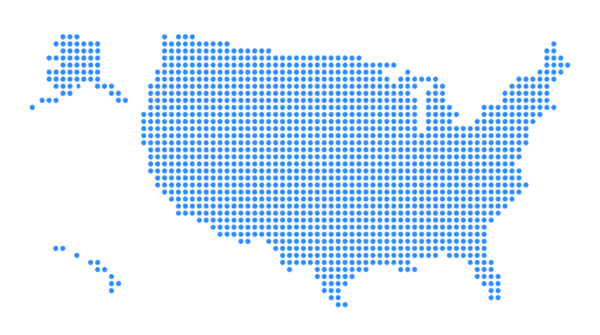 FleetSquad nationwide coverage map of the United States